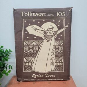 Vintage Folkwear Syrian Dress Sewing Pattern No. 105 • Ethnic Folk Design